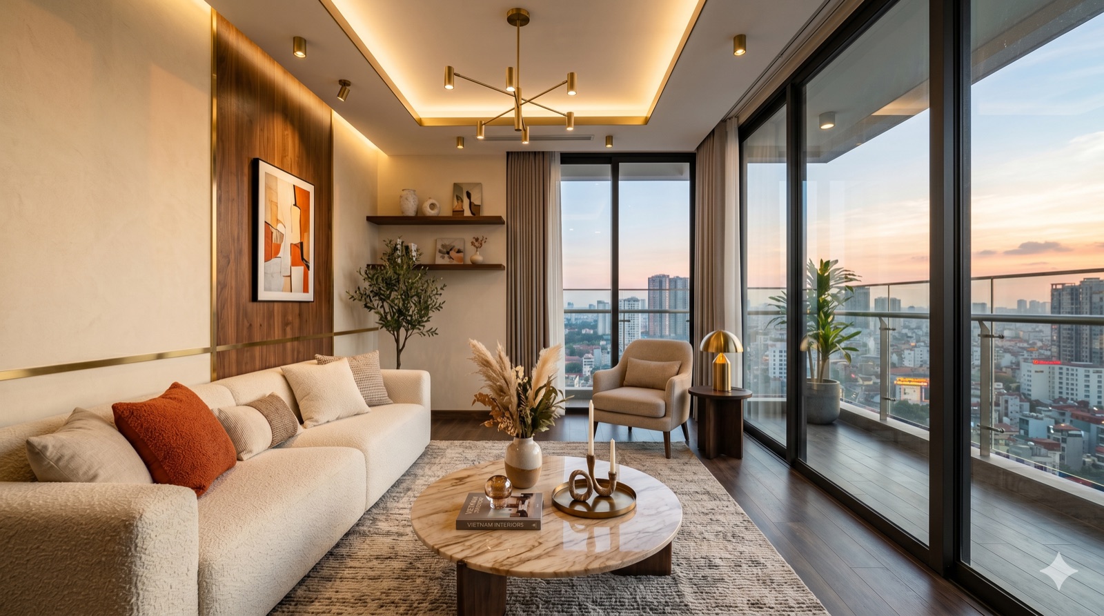 Phong cách hiện đại ấm