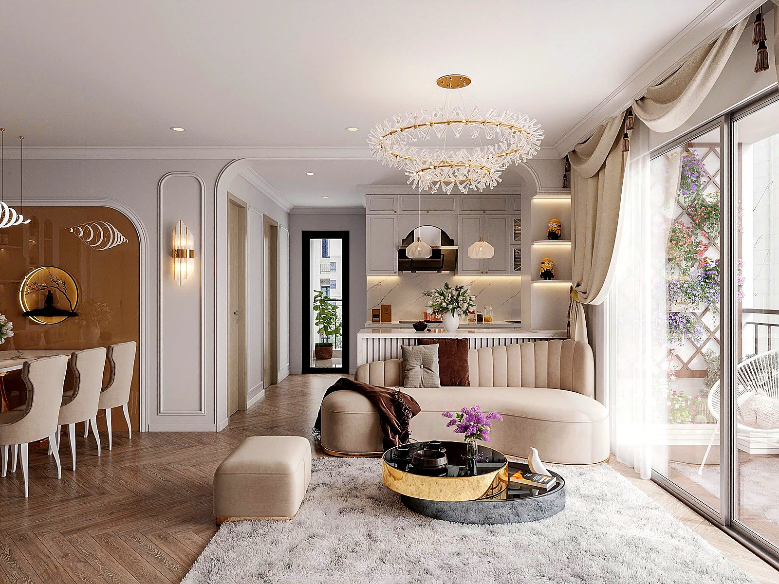 Nội thất căn hộ Vinhomes Ocean Park